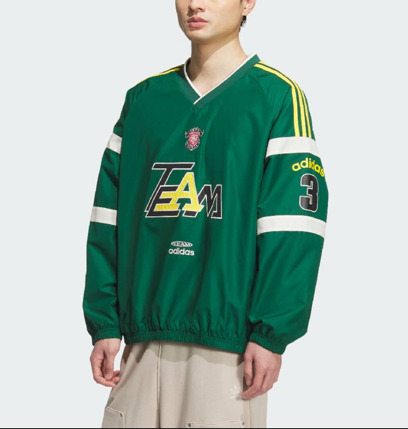 アディダスオリジナルス TEAM Vネックプルオーバー★FW25新作