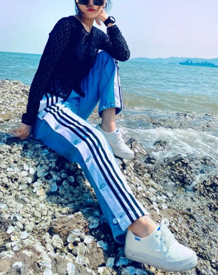 アディダス24FW DENIM Pants ワイドデニムパンツ