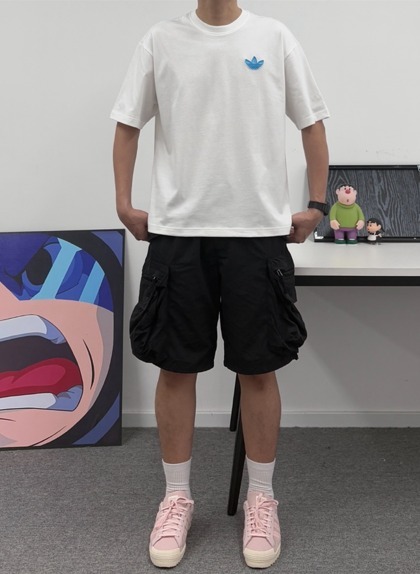 アディダスOriginals Trefoil Big Logo 半袖Tシャツ