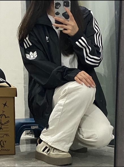 アディダスOriginals Retro Trefoil Track Top black